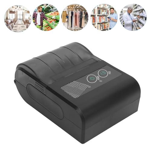 Image of 48mm Portable Thermal Receipt Printer, Supports Connectivity USB and Bluetooth, 203dpi 70mm / s Barcode Print, Portable Ticket Printer for Mobile Retail Logistics
