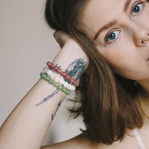 Citrine-Bracelet-for-Women-8mm-Real-Crystal-Yellow-Citrine-Bead-Bracelet-Natural-Stone-Bracelet-Stretch-Gemstone-Bracelets-Citrine-Jewelry-for-Women-Girls