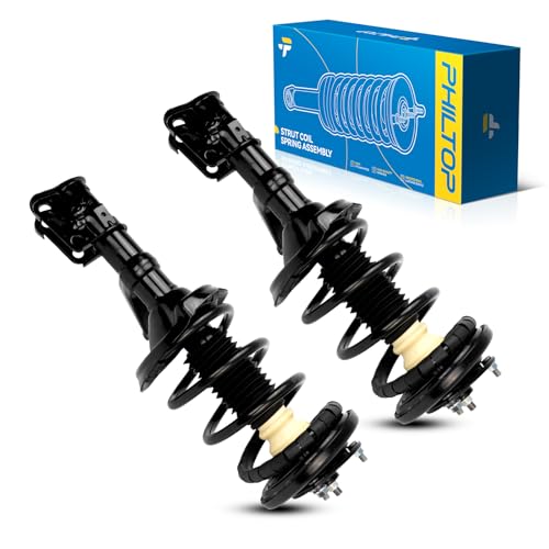 Image of PHILTOP Front Struts Shock Absorber Assembly Fits Element 2003 2004 2005 2006, Complete Suspension 172136 172135, Struts with Coil Spring Assemblies SAA127 2 PACKS