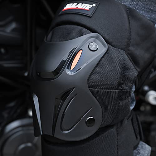 Motorcycle Knee Pad, Elbow Guards Motocross Knee Shin Pads, Adults Motorcycle Atv Motocross Elbow Knee Shin Guards Protector Adjustable Knee Cap Pads Protector for Cycling Racing Motocross Atv Skating