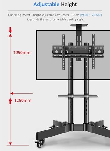 Soporte móvil universal para TV 32 a 70 pulgadas miniatura 4