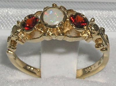 天然 ガーネット リング レディース 指輪 イエローゴールド 加工 天然石 1月 誕生石 お守り 誕生日プレゼント 女性 ブランド 英国製（イギリス製） K9 イエローゴールド 天然 ガーネット