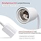 WPQIUZS E27 Klemmlampe mit 240CM Kabel, 360°Einstellbar 40CM Flexiblem Schwanenhals Lampe, Klemmleuchte mit Schalter, Klemmlampe mit Stecker, Lampenfassung mit Clip, Klemmleuchte Fassung Bettlampe