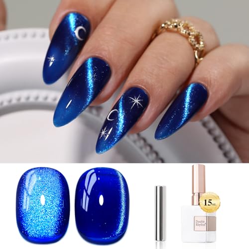 Double Rhythm 0.5 OZ Cat Eye Gel Polish with Magnet 15ML Holograp...