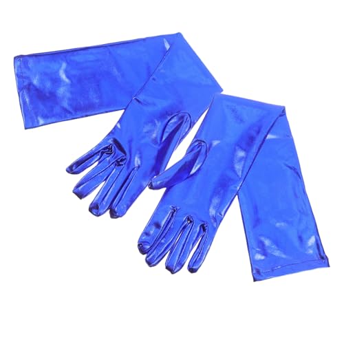 1 Pair Elbow Glossy Gloves for Women Stretchy Fashion Gloves for Formal Events Elegant Costume Accessories for Parties and Dress Up Comfortable Fit and High Gloss Finish