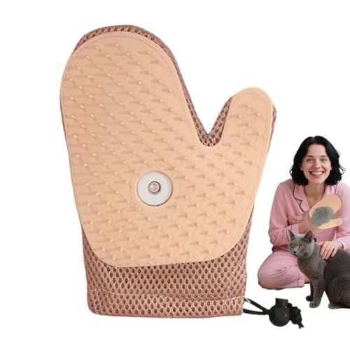 Händler für Haustierpflege – Bürstenhandschuhe für die Pflege von Hunden mit 260 Tipps | Massageschuhe mit verbessertem Fingerdesign | Haarentfernungshandschuhe für mehr
