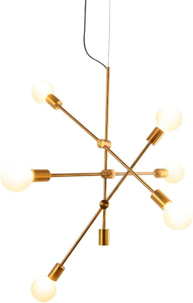 Lustre moléculaire en branches d'arbre en verre et cristal suspendu