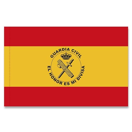 Bandera de España Guardia Civil - Bandera de Tela Grande tamaño: 100 x 70 cm