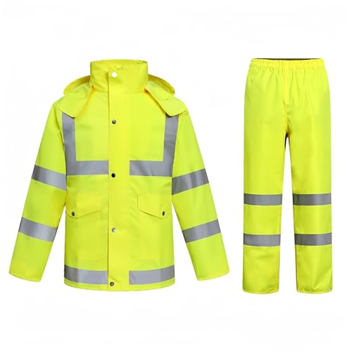 Poncho impermeable para ciclismo Wcxixo con cintas reflectivas miniatura 1