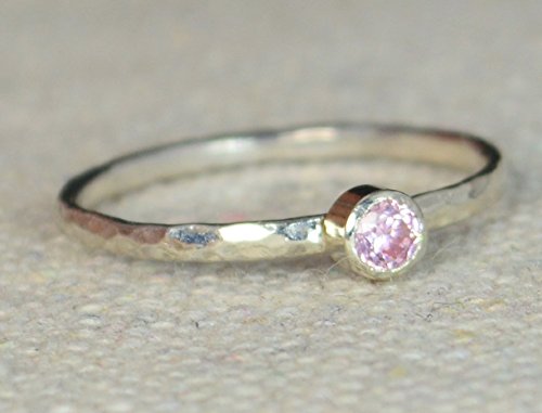 Classic Sterling Silver Pink Tourmaline Ring