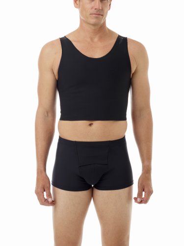 Underworks Unisex FTM Extreme Tri-Top Chest Binder Top 983 - Black Large