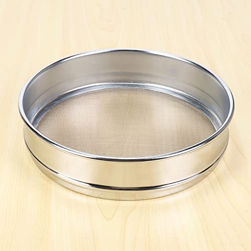 Lobamop Leistungs Garten RäTsel Sieb Ineinander Greifen Boden Sieb Kompost Samen BehäLter Gartenarbeit Werkzeug -18 (1Mm)