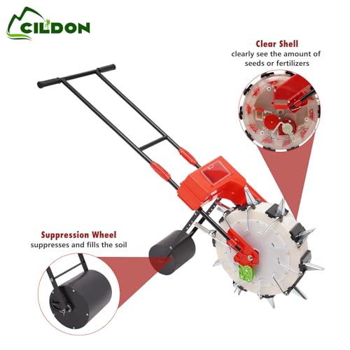 Sembradora manual de jardín con caja de 8.27 lb miniatura 2
