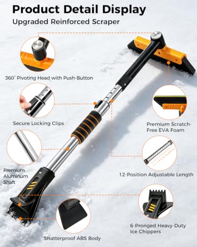 360° EVA Foam Rotating Snow Brush