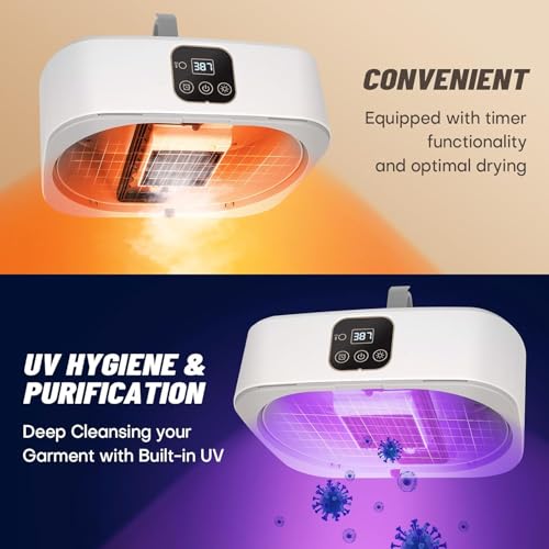 Image of Foldable Clothes Dryer Machine with Hot Air | Fast Drying Laundry Dryer for Clothes, Baby Clothes, Underwear, Towels & Travel, R8