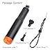 YALLSAME Floating Selfie Stick for GoPro Hero 13 12 11 10 9 8 7 Mini Max Fusion Session, DJI OSMO Action 5 Pro 4 3, AKASO EK7000 V50, 4 in 1 Underwater Waterproof Pole Monopod Hand Grip Tripod Stand