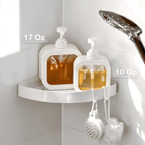 Image of Soap Dispenser, Refillable Hand Soap Dispenser for Bathroom and Dish Soap Dispenser for Kitchen Sink, Liquid Soap Dispenser with Waterproof Label, Bathroom Dispenser 17 Oz