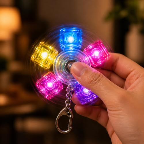 Image of Keyboard Keychain for Stress Relief, Keyboard Keychain Keyboards Spinner Decompression Button Finger Clicker Toys Sensory Fun Toys Button Stress Relief Gifts to Relieve Stress for Adults