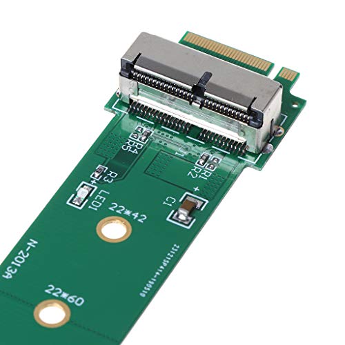 12 + 16 Pin für M.2 NGFF M-Key PCIE SSD Konvertierungskarte für M.2 SSD Adapter für Mac-Book Air Mid 2013 2014 2015 PCIE auf Typ-C Erweiterungskarte USB 3.2 20 Gbit/s Laufwerkfreier