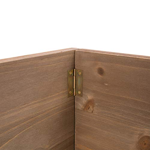 Glitzhome Natural Wooden Tree Collar Christmas Tree Skirt Tree Box Tree Stand Cover, 22" L #TOP5