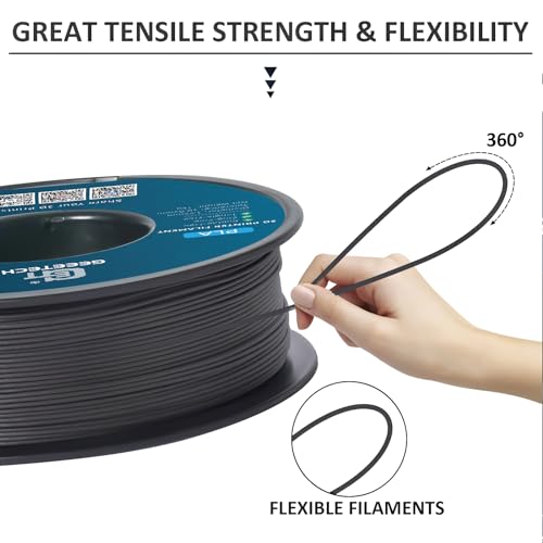 Geeetech GE004 Wood Filament 1.75 Mm 3D Printer Filament,Ebony Wood Pla Filament 1Kg (2.2Lbs) 1 Spool,Dimensional Accuracy +/- 0.03 Mm,For Most 3D Fdm Printer thumb #2
