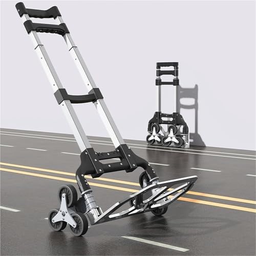 Carretilla plegable multiuso, capacidad 330 lb, color negro miniatura 1
