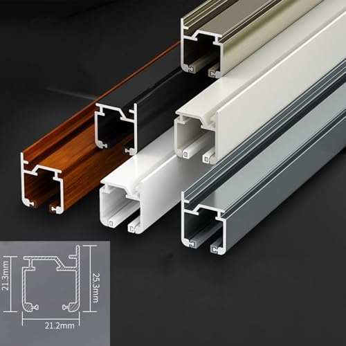 Silent 13FT Aluminum Ceiling Track System for Bedroom & Living Room | Sleek Silver Sliding Rod for Curtains, Privacy Dividers & Panels | Easy Installation & Durable Design