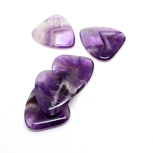 Jewel Tones Amethyst Four Pack Médiators pour Guitare – Lot de 4 - Les Beatles, Paul McCartney, John Lennon, RIngo Starr, George Harrison Jewel Tones Amethyst Four Pack Médiators pour Guitare - Lot de 4 – Image 5