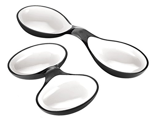 Dimensione: 35 x 22 x h5.5 cm Guzzini Set 2 Contenitori Antipasti Glam/Vintage, Grigio, 35 x 22 x h5.5 cm