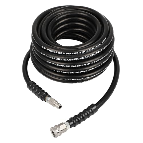 AMCCM 50FT 4800PSI Replacement Pressure Washer Hose for 3/8 Inch Kink Resistant Pressure Washer Hose