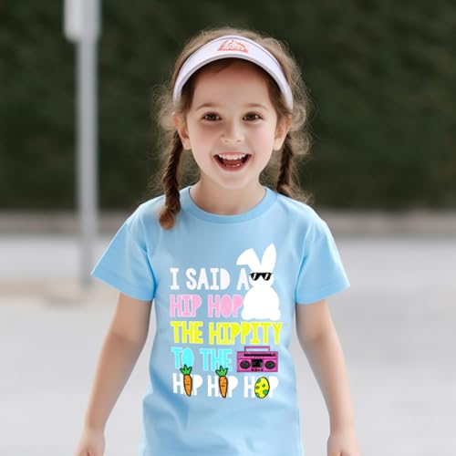 Image of Kids Easter Shirt Chick Short Sleeve Tee Tops for Toddler Girls Boys Easter Outfit Clothes 2-7 Years