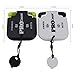 SEACLOUD 2PCS Mini Golf Tally Counter Clicker Turning Technology up to 99 Score Stroke Counter Strike up for Golf Game(B1+W2)