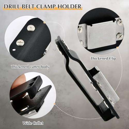 CENBEN Drill Holder for Tool Belt Heavy Duty Drill Holster Tool Belts Tool Holster Belt Clip for Any Tools with Hangers - Image 3