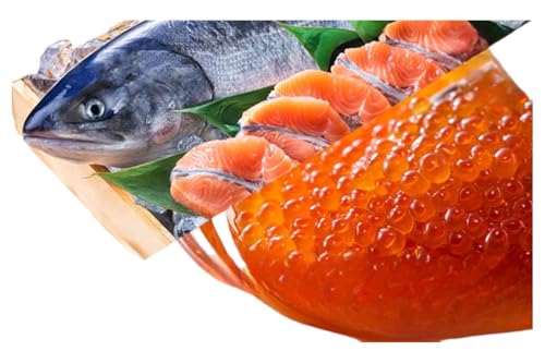 北隆丸 新巻めじか鮭[姿切身]約1.6kg・いくら醤油漬け200gセット オホーツク枝幸産[ いくら イクラ 鮭 サーモン 鮭卵 魚卵 魚貝 魚介 加工食品 北海道 オホーツク 枝幸 ]