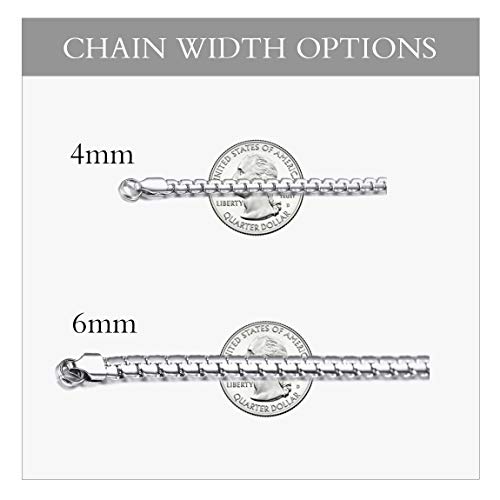 Chainspro CPN16008G-6-26-AM 6Mm Stainless Steel Round Chain Necklace thumb #5