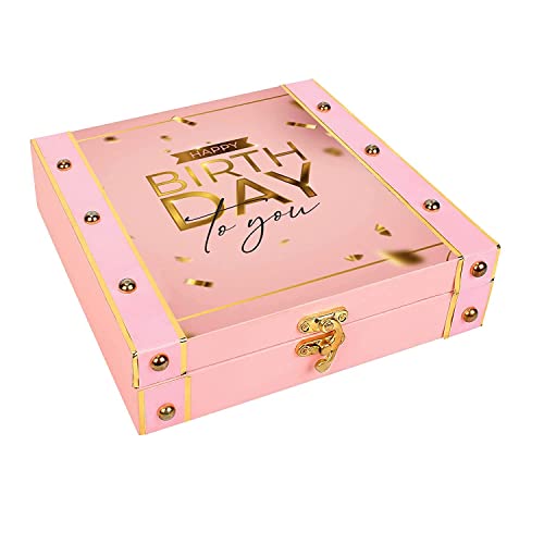 Chocoloony Chocolate Wooden Gift Box - 16 Assorted Chocolates For...