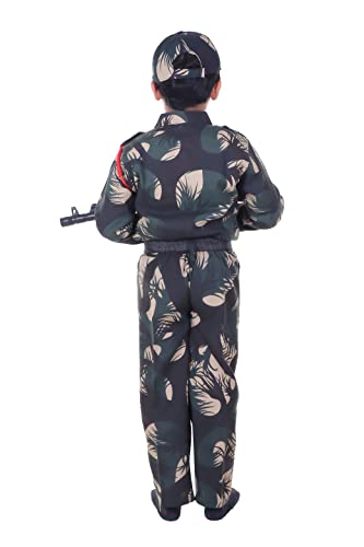 Image of Raj Costume Boys Superhero Costume Set with Mask | Blue Red Full Sleeve T-Shirt & Track Pants | Kids Fancy Dress for Birthday Party, School Function | Stretchable Comfortable | 6-7 Years