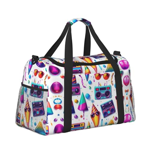 unicorn food print Weekender Overnight Carry On Bag Gym Luggage Bag Duffel Bag for Travel Women3