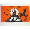 Halloween Orange Vlag 150×90 cm – Happy Halloween vlaggen 90 x 150 cm – Banner 3×5 ft Hoge kwaliteit – AZ FLAG