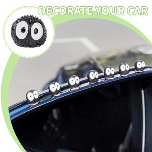 CPJJ 50 Stück Briketts Ornament auto deko Ornamente Miniatur Landschaft Auto Innenausstattung Armaturenbrett Dekorationen(Schwarz)