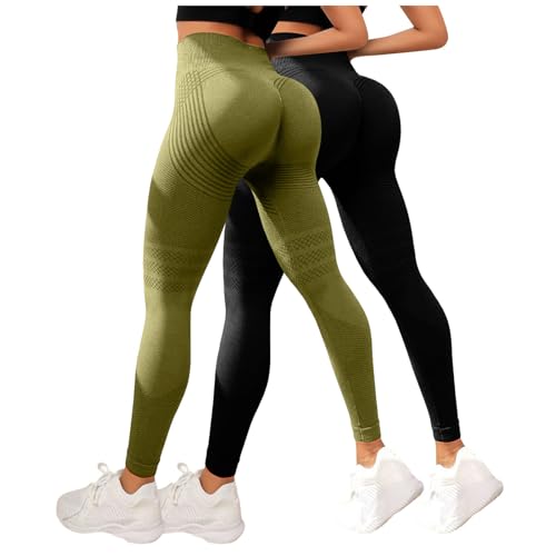 Genérico 2 Pack Leggins Anticeluliticos Mujer, Leggings Anticelulitis 3D Compresión Lipedema, Mallas Anticelulitis Mujer Reductores Lipedema para Deporte y Uso Diario Continuo (XL)