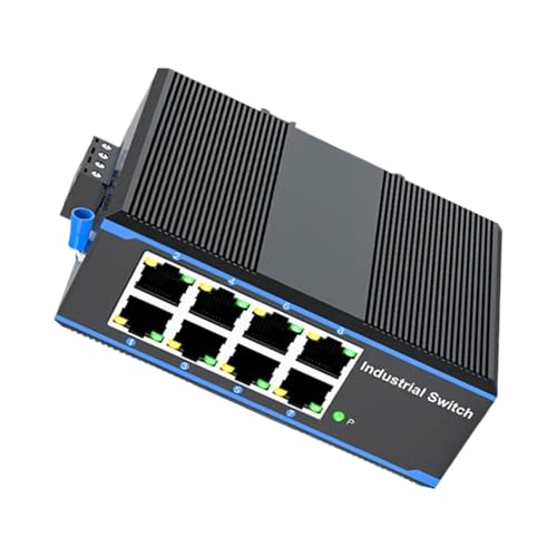 Conmutador Ethernet industrial contra cortes de red: 8 puertos Gigabit y fácil montaje DIN