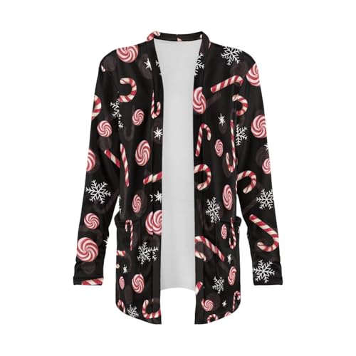 Image of Women's Lightweight Cardigans with Pockets Trendy Long Sleeve Open Front Cardigan Casual Tops Jackets Fall Oufits S-2XL