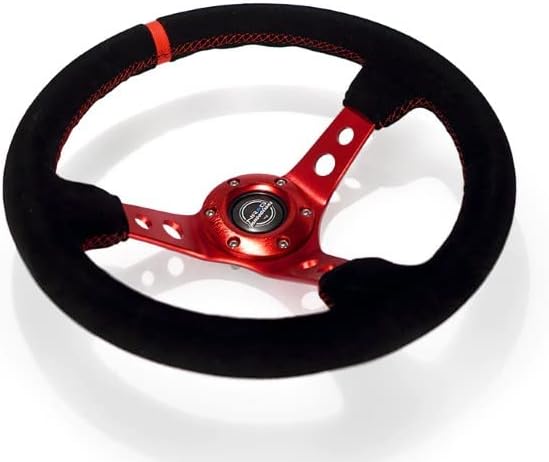 Miniatura 4 de NRG Innovations RST-006S-RD - Ambientador para volante de gamuza reforzada + US Performance Lab