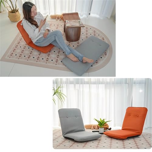 Chaise de jeu au sol 5 positions réglables avec dossier gris