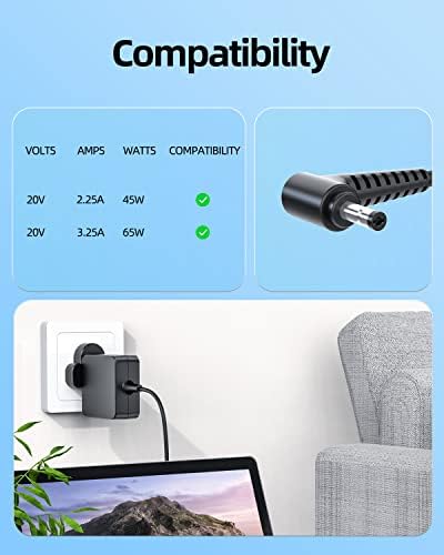 65W 45W Charger Fit for Lenovo Ideapad 330s 320s 320 330 310 310s Laptop - (CE Safety Certified Products)