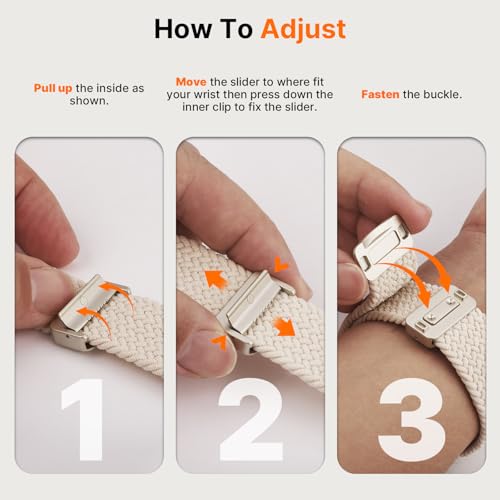 Image of Fullmosa 2 Packs Magnetic Braided Watch Bands - 18mm 20mm 22mm Quick Release Replacement Wristband, Stretchy Nylon Solo Loop Compatible with Traditional and Smartwatches for Men Women