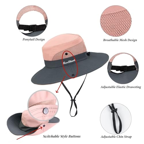 Sombrero de sol unisex con ala ancha para exteriores miniatura 5
