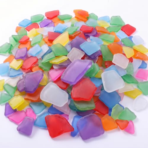 Jetec Sea Glass Pieces for Crafts, Multicolor...