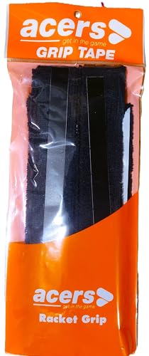 ACERS Badminton Racket Grip Pack of 2 Cotton Towel Overgrip (Pack of 2 Black) 2 41yQqpgHqCL